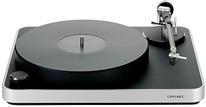 Проигрыватель виниловых дисков Clearaudio Concept MC чёрный с серебром