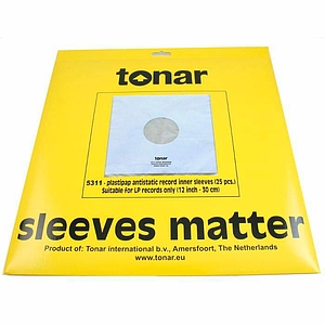 Внутренние конверты для LP Tonar Plastipap 12" LP Record Inner Sleeves 25 шт. (5311)