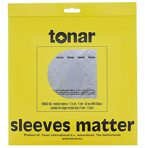Внутренние конверты для EP Tonar Nostatic Inner Sleeves 45 RPM 7" (50 шт)