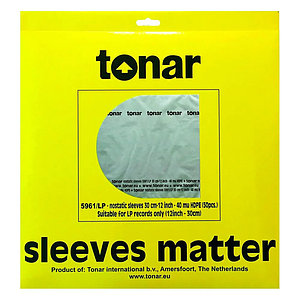Внутренние конверты для LP Tonar Nostatic 12" LP Record Inner Sleeves 50 шт. 5961