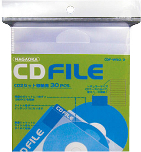 Конверты для CD дисков Nagaoka CDF-W30/2