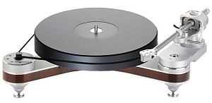 Проигрыватель виниловых дисков Clearaudio Innovation Basic Wood серебро и чёрный акрил