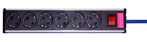 Разветвитель сетевой Groneberg Serie 3 Power Strip 6 plastic 1.8m