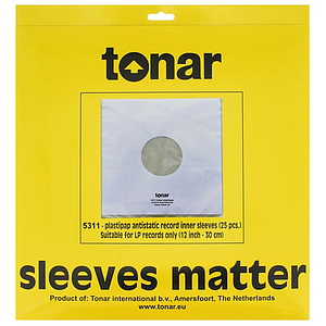 Внутренние конверты для LP Tonar Plastipap 12" LP Record Inner Sleeves 25 шт. 5311